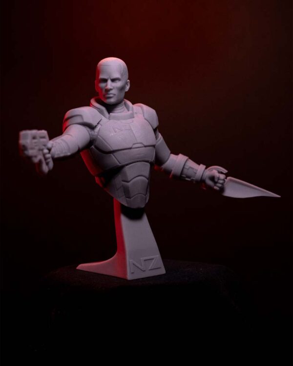 Commander Shepard 3D Model Bust H3llCreator - Image 4