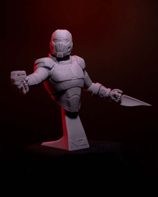 Commander Shepard 3D Model Bust H3llCreator - Image 3