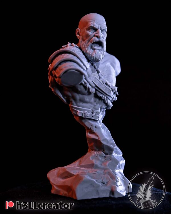 Kratos 3D Model Bust H3llCreator - Image 2