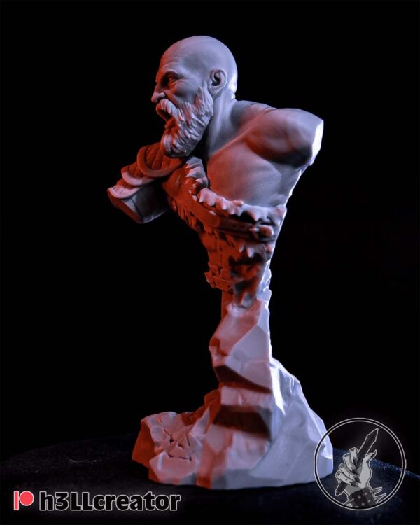 Kratos 3D Model Bust H3llCreator - Image 3