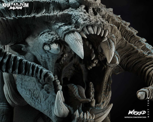 Balrog 3D Model Bust Wicked - Image 4
