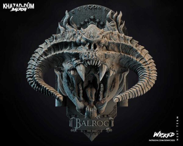 Balrog 3D Model Bust Wicked - Image 2
