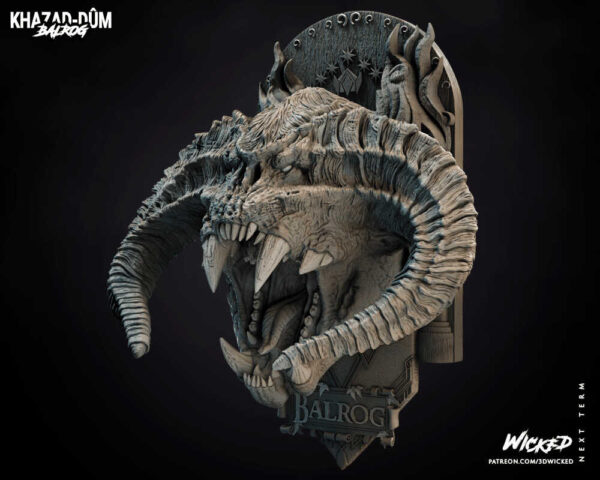 Balrog 3D Model Bust Wicked - Image 3