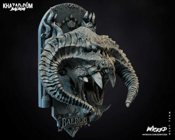 Balrog 3D Model Bust Wicked - Image 6