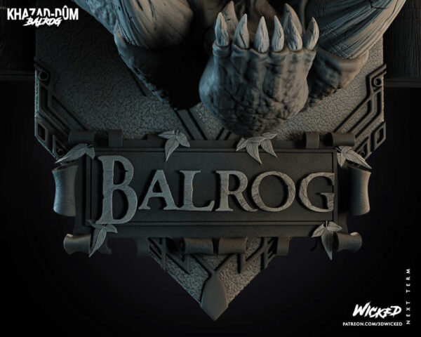 Balrog 3D Model Bust Wicked - Image 5