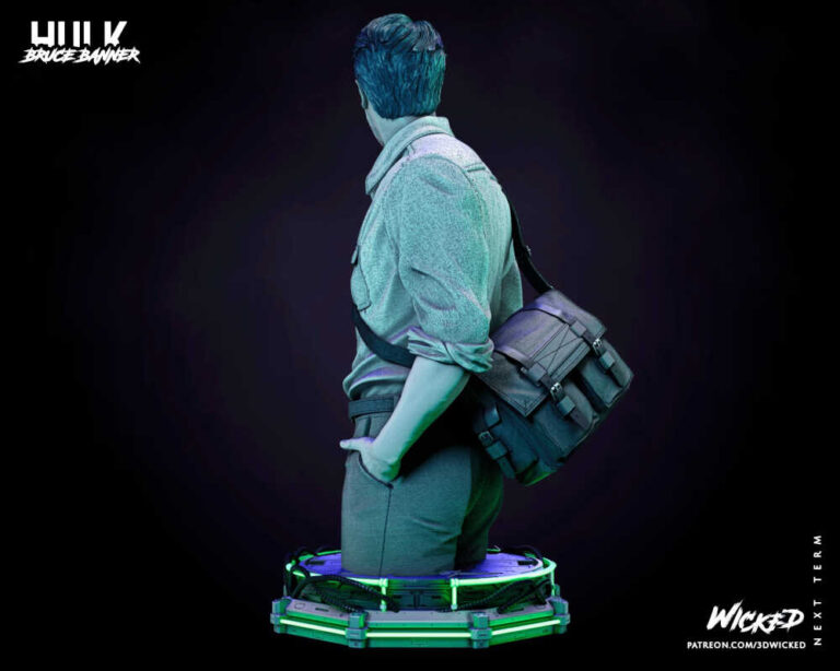 Bruce Banner 3D Model Bust Wicked - Specter3D
