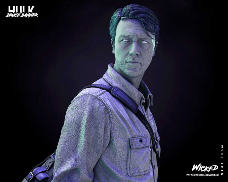 Bruce Banner 3D Model Bust Wicked - Specter3D