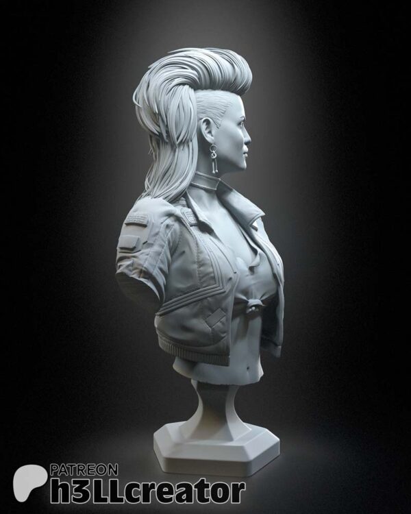 Rogue Amendiares 3D Model Bust H3llCreator - Image 3