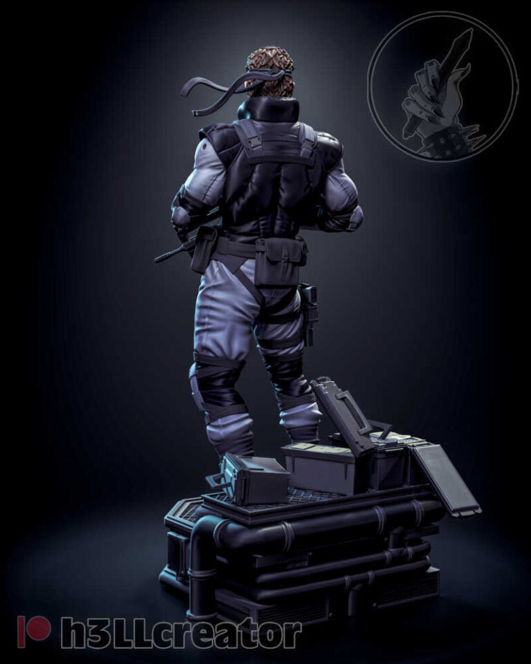 Solid Snake Body Model Solid Snake 3D Model Figure H3llCreator - Specter3D