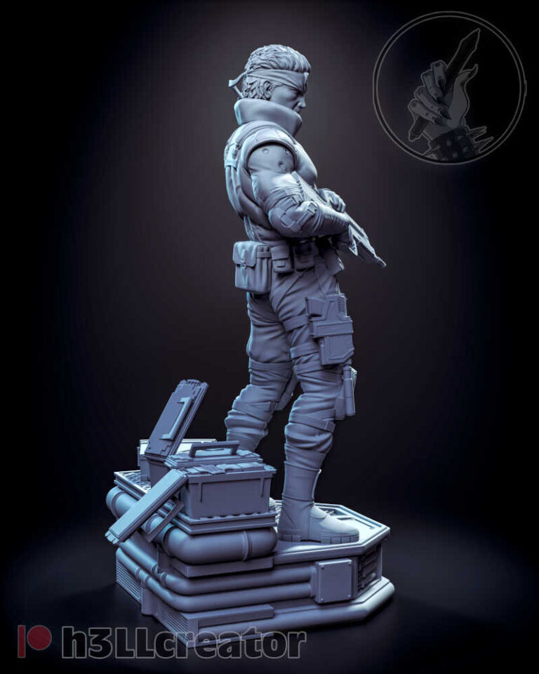 Solid Snake Body Model Solid Snake 3D Model Figure H3llCreator - Specter3D