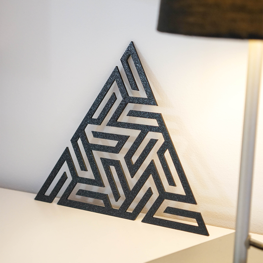 Triangle Geometry 2d Pattern Triangle Geometry 2D Art Print - Specter3D