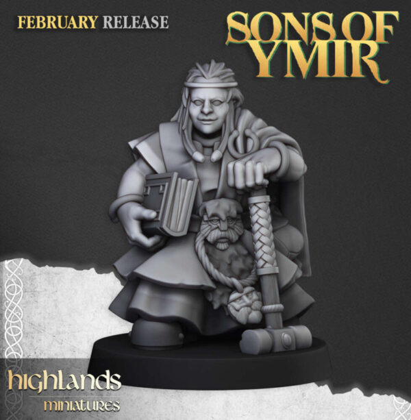 Dwarf Runepriests 3D Miniature Highland Miniatures - Image 5
