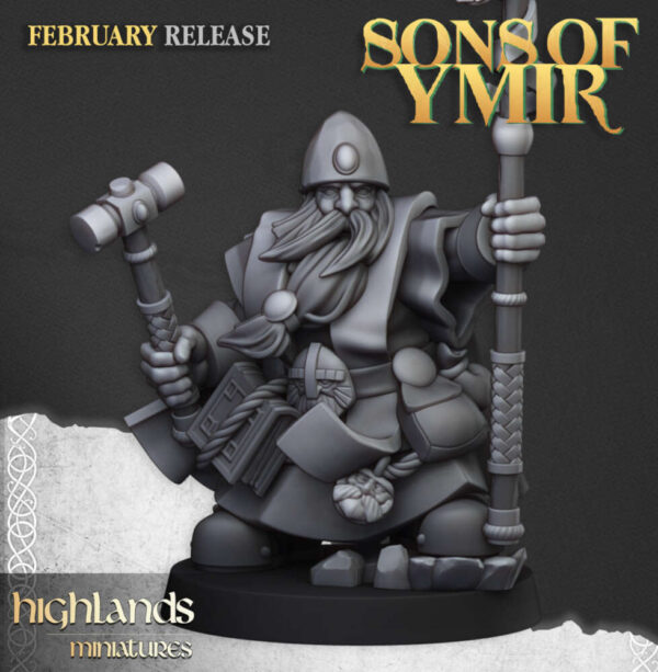 Dwarf Runepriests 3D Miniature Highland Miniatures - Image 2