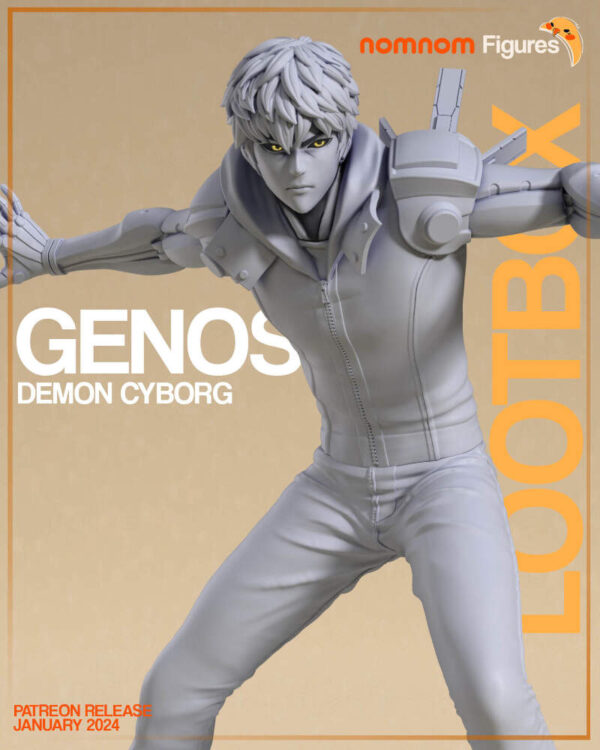 Genos from One Punch Man 3D Model Figure NomNom