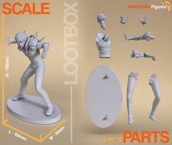 Genos from One Punch Man 3D Model Figure NomNom - Image 3