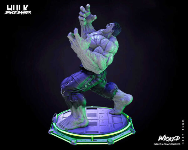 Hulk (The Incredible Hulk) 3D Model Figure Wicked - Image 4