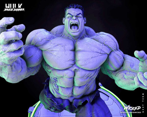 Hulk (The Incredible Hulk) 3D Model Figure Wicked - Image 3