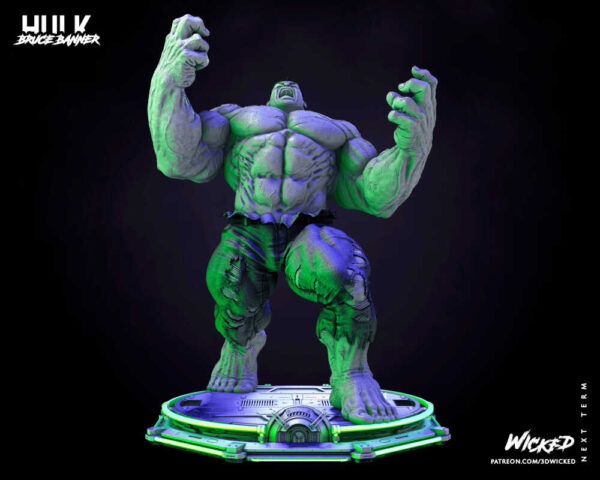 Hulk (The Incredible Hulk) 3D Model Figure Wicked - Image 2