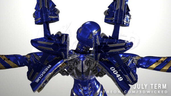 Pepper Potts 3D Model Figure Wicked - Image 5