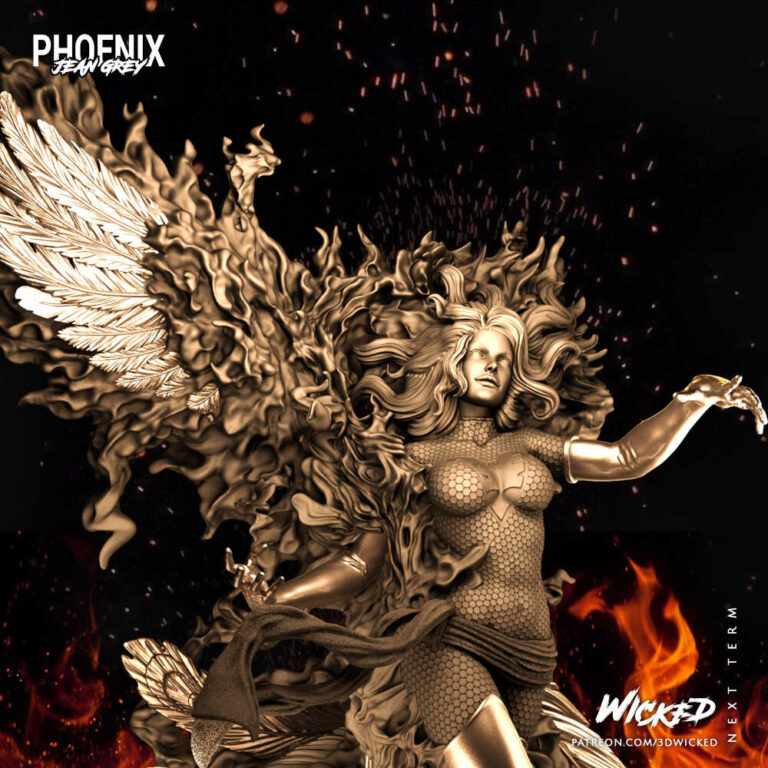 Phoenix 3D Model Figure Wicked - Specter3D