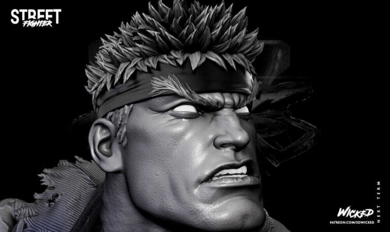 Ryu 3D Model Figure Wicked - Specter3D