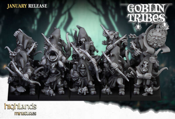 Swamp Goblin With Bows 3D Miniature Highland Miniatures - Image 2