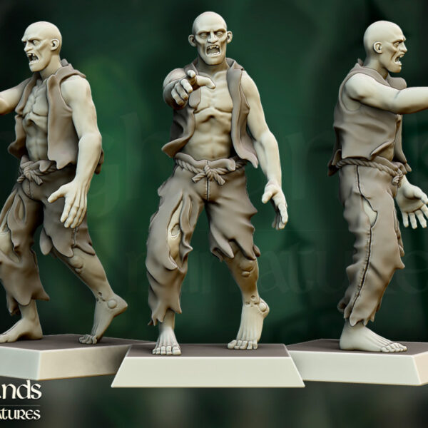 Zombie Villagers 3D Miniature Highland Miniatures - Image 4