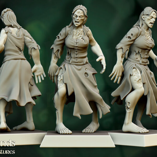 Zombie Villagers 3D Miniature Highland Miniatures - Image 9