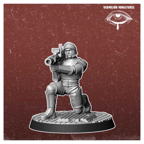 Replicants 3D Miniature Vermilion Miniature - Image 3