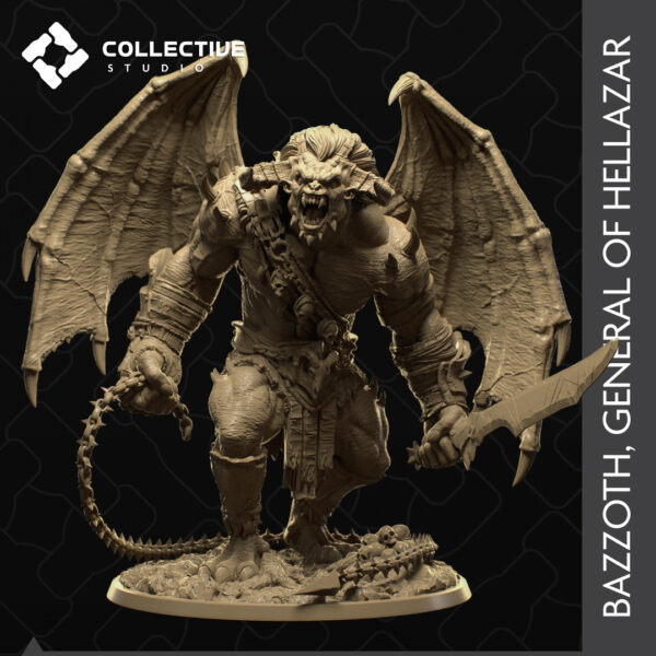 Bazzoth, General of Hellazar 3D Miniature Collective Studio