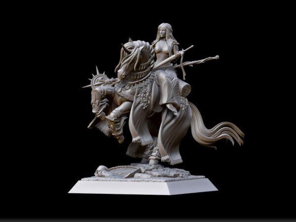 Damsel 3D Miniature Raven Twins Miniatures