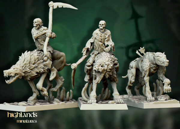 Direwolves Unit 3D Miniature Highland Miniatures - Image 2