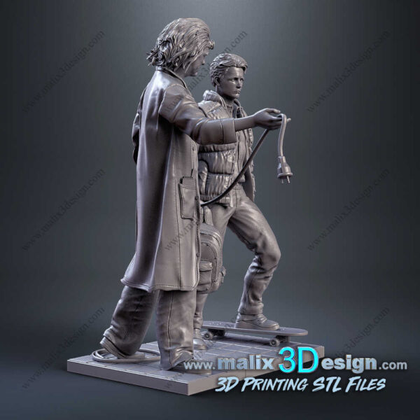 Doc And Marty Diorama 3D Model Sanix 3D - Image 4