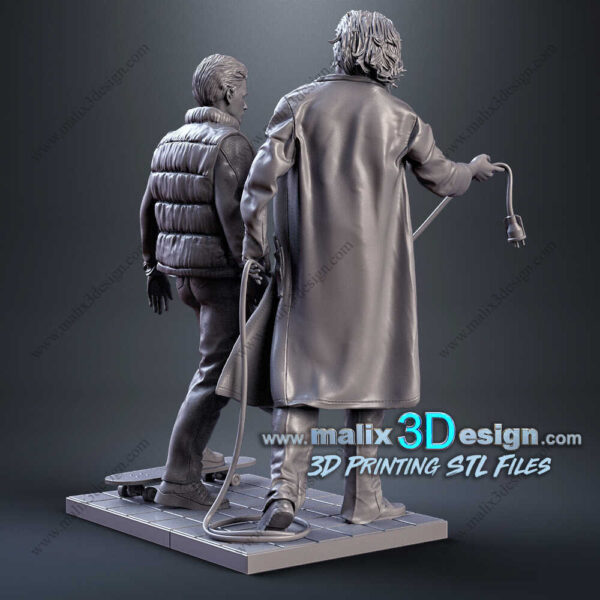 Doc And Marty Diorama 3D Model Sanix 3D - Image 5