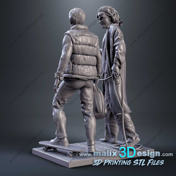 Doc And Marty Diorama 3D Model Sanix 3D - Image 6