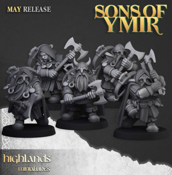 Dwarf Rangers 3D Miniature Highland Miniatures - Image 2