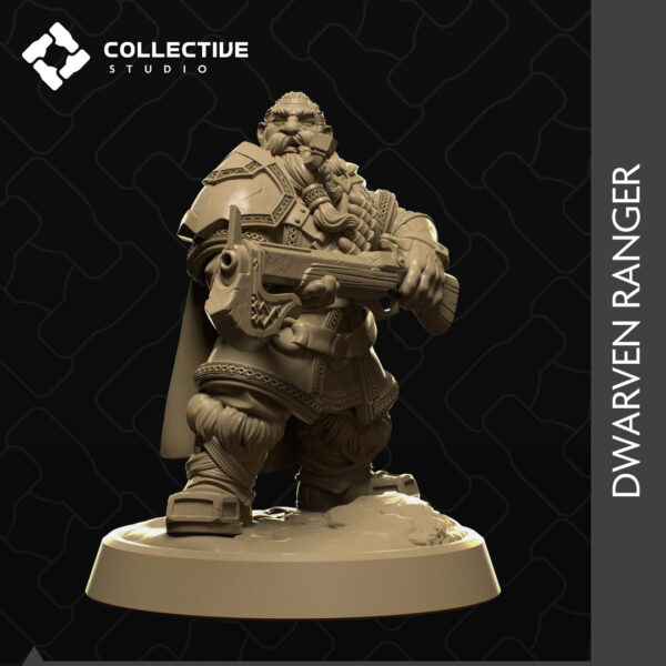 Dwarven Ranger 3D Miniature Collective Studio
