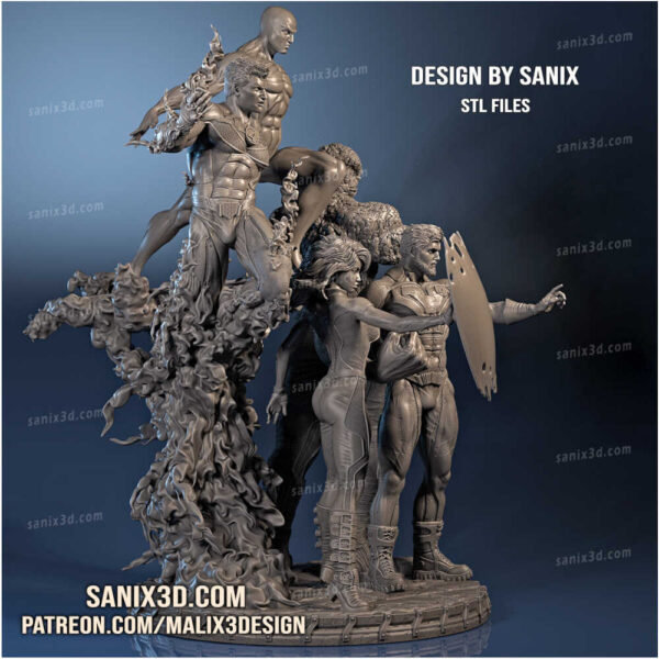 Fantastic Four Diorama 3D Model Sanix 3D - Image 3
