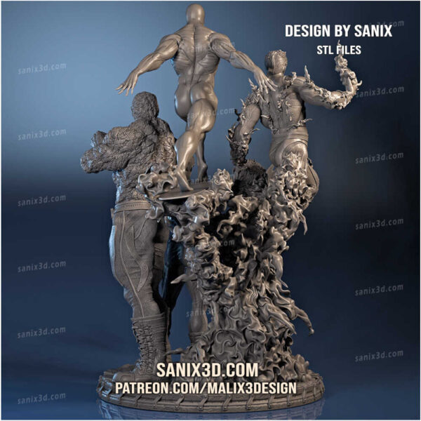 Fantastic Four Diorama 3D Model Sanix 3D - Image 4