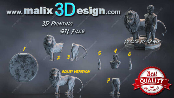 House Lannister 3D Model Figure Sanix 3D - Image 8