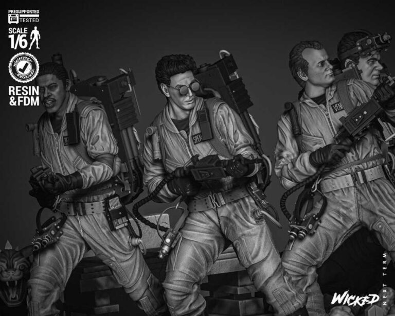 Ghostbusters Diorama 3D Model Figure Wicked - Specter3D