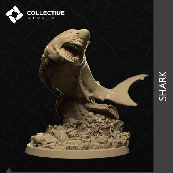 Great White Shark 3D Miniature Collective Studio