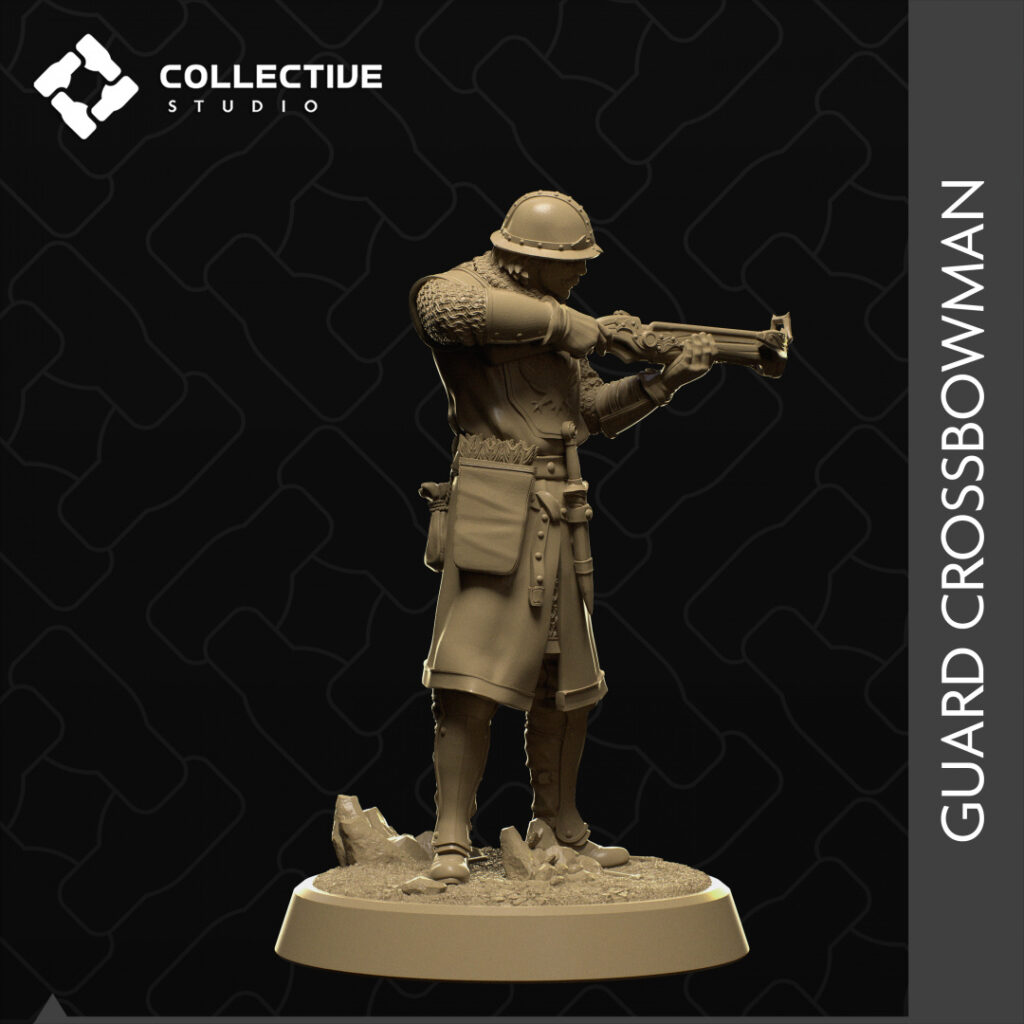 Guard Crossbowman 3D Miniature Collective Studio - Specter3D
