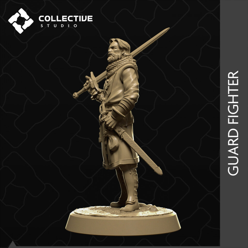 Guard Fighter 3D Miniature Collective Studio - Specter3D