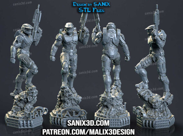 Master Chief 3D Model Figure Sanix 3D - Image 2