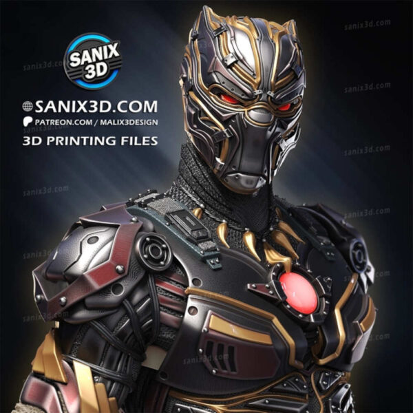 Iron Panther 3D Model Figure Sanix 3D - Image 2
