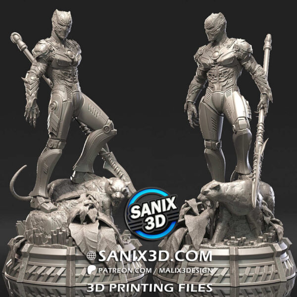 Iron Panther 3D Model Figure Sanix 3D - Image 3