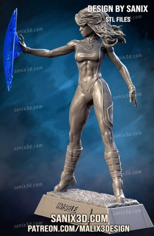 Invisible Woman 3D Model Figure Sanix 3D - Image 3