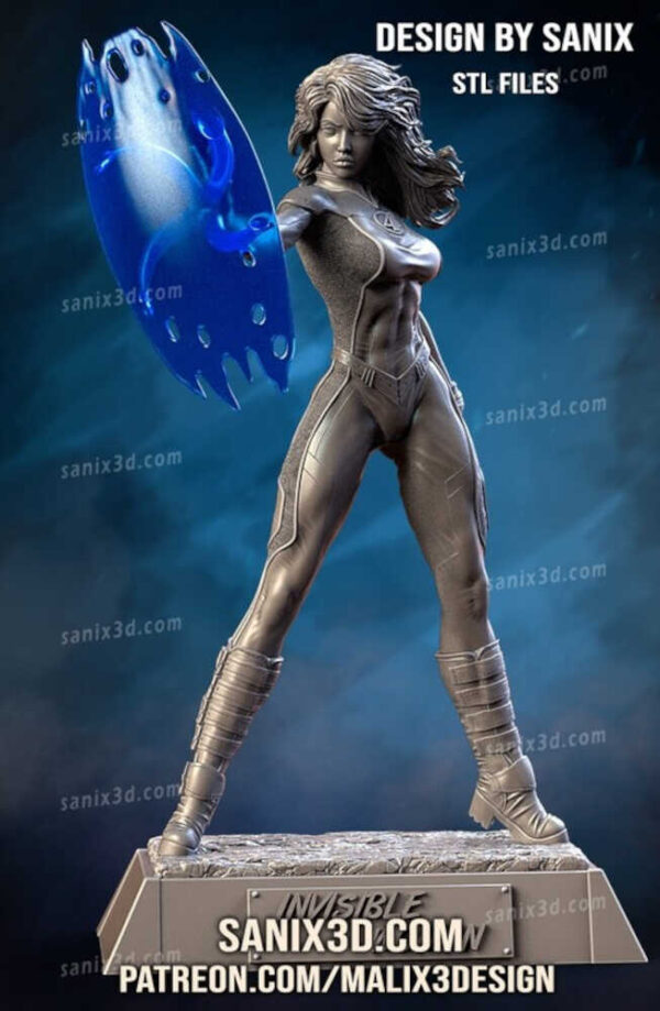 Invisible Woman 3D Model Figure Sanix 3D - Image 2