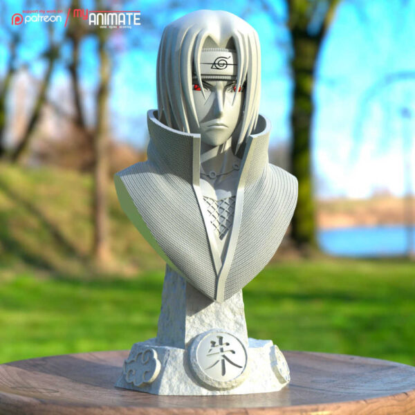 Itachi Uchiha 3D Model Bust myAnimate